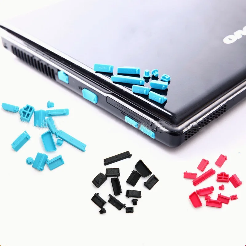 

USB Port HDMI RJ45 Interface Cover 13Pcs Silicone Anti Dust Plug Stopper Universal Dustproof For Laptop PC