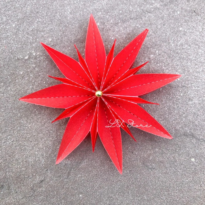Новый дизайн ремесло металла высечки складные звезда цветок украшения скрапбук