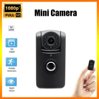 mini camera hd 1080p portable video recorder detection ir night vision rotation wide 140 deg smart home small camcorder