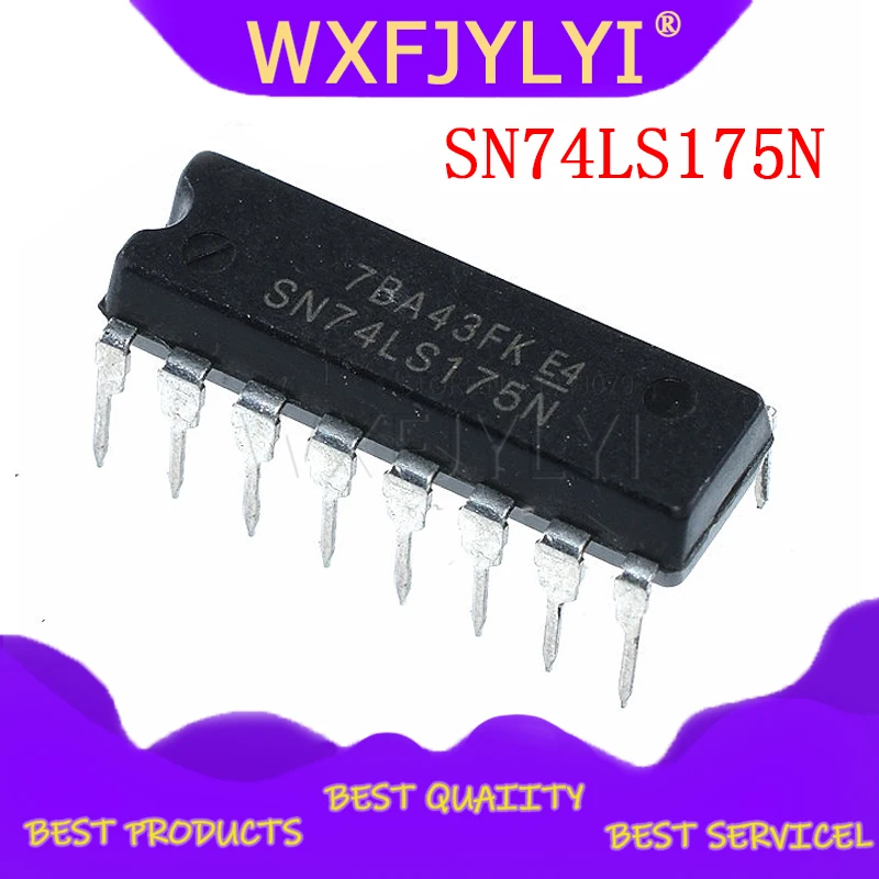 10 шт./лот Новый SN74LS175N 74LS175 DIP 16 чип четыре d типа триггера|lot|lot lot |