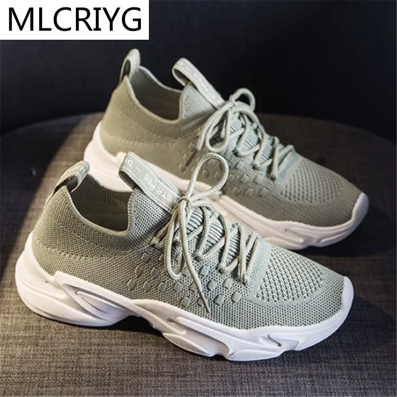 

2021 New Spring Women Vulcanize Shoes Fashion Breathable Mesh Women Shoes Retro Lace-up Sneakers Low-heeled Women Casual Shoes