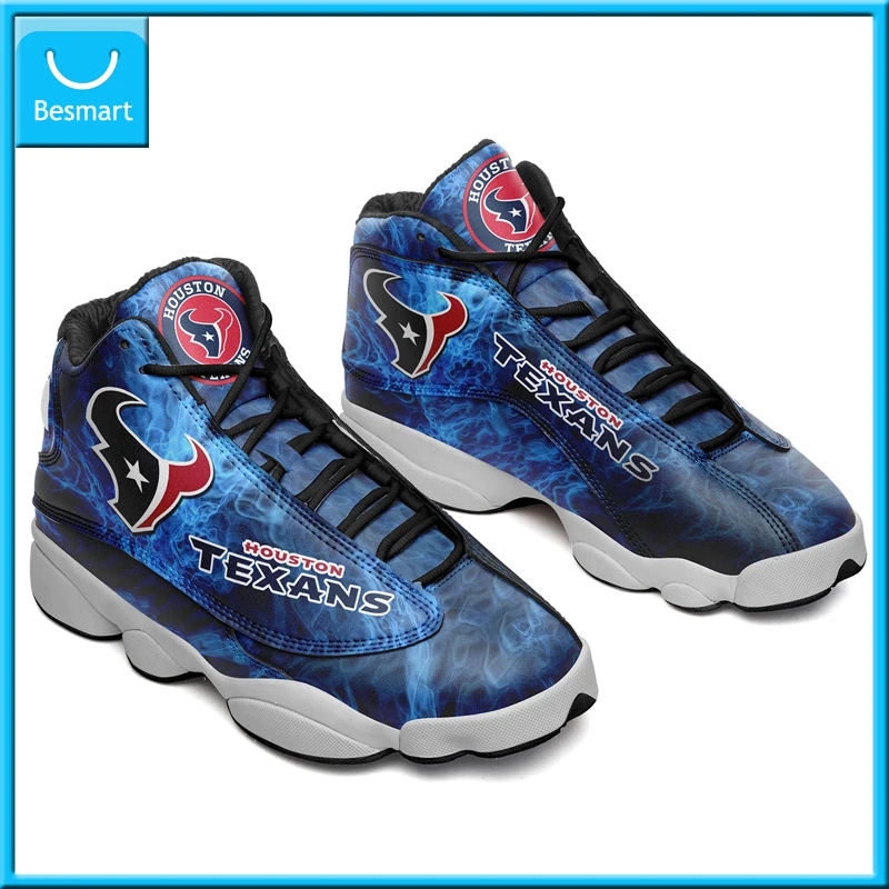 

Besmart Print On Demand Custom Sneaker Men's Basketball Casual Sneaker Houston Texans team printing FedEX Free Shipping