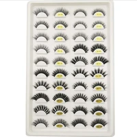 20 pairs wholesale 3d faux mink eyelash custom label cruelty free vegan lashes silk eyelashes