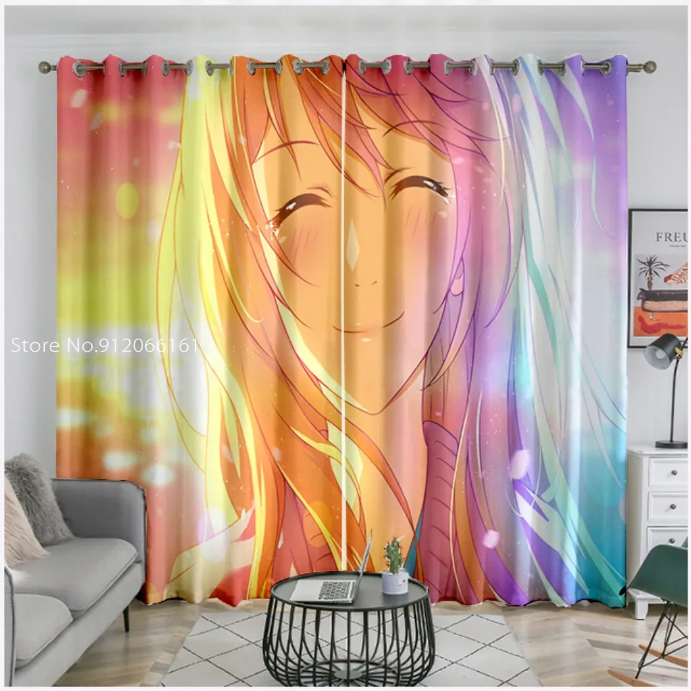 Оконные драпировки аниме April Is Your Lie манга домашний декор микрозатенение