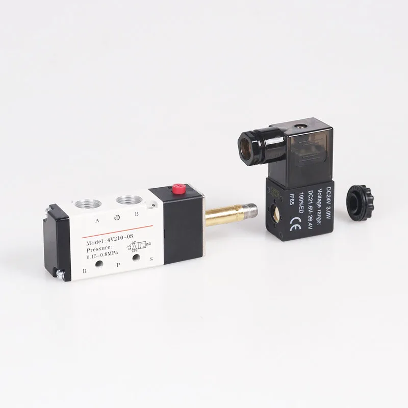 Пневматический Электрический электромагнитный клапан 5 способов 2 позиции