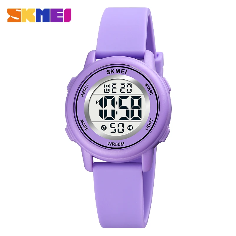 SKMEI Fashion Color LED Children's Waterproof Watch Multifunctional Stopwatch Calendar Clock Boys and Girls Sports Watch 1721