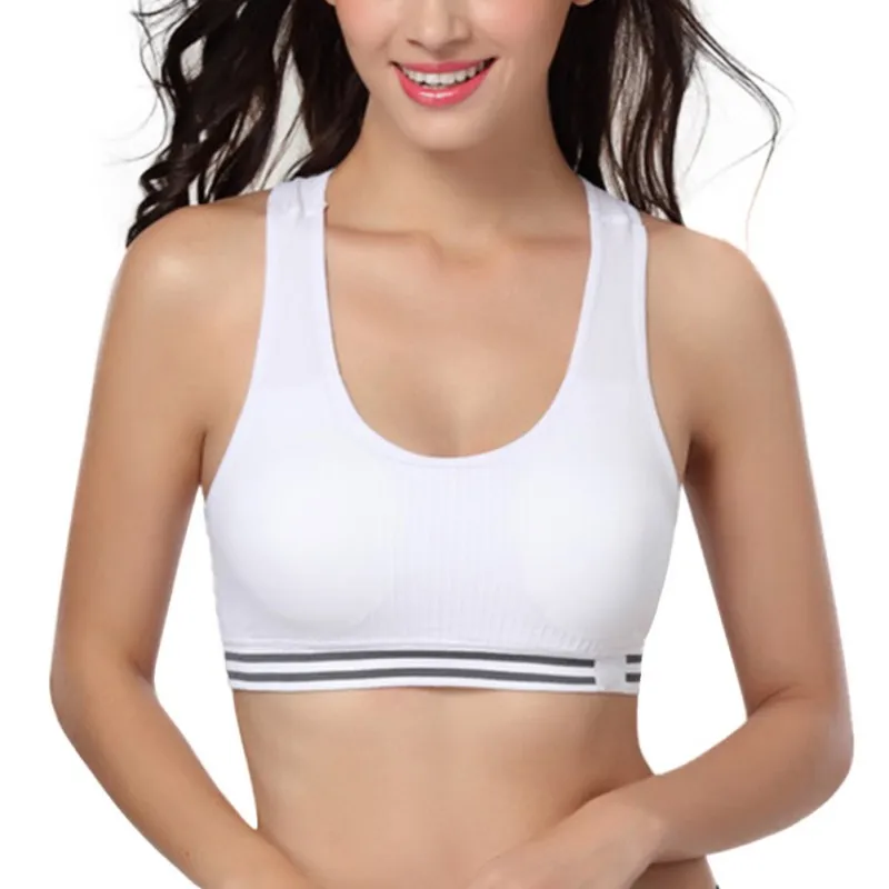 

2021 Women Professional Sport Bra Quick Drying Fitness Padded Stretch Workout Bra Gym Training Running Tank Vest Underwear 2021