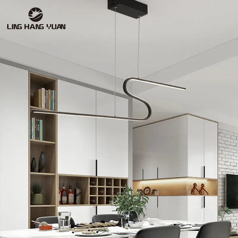 100CM Pendant Light Modern Home Decoration Chandelier Lamp for Dining room Kitchen Office Study Room Black Gold Lamps | Лампы и