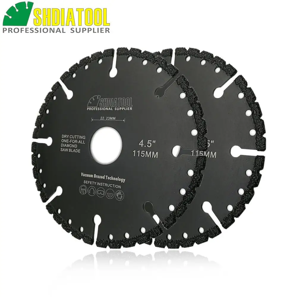 Diatool 2pks вакуумной пайки Алмазный Клинок 4.5 &quotподрывание лезвия быстро Резка