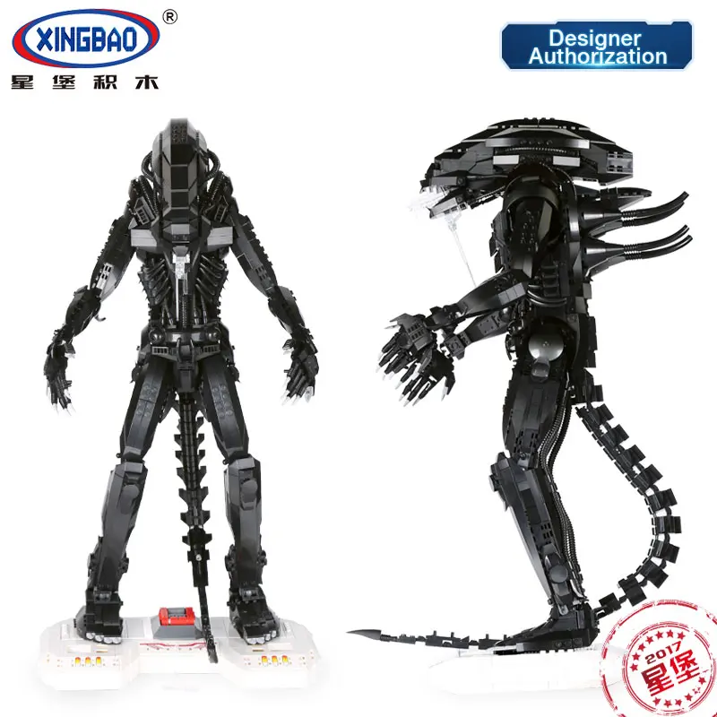 XingBao Alien Movie Series строительные блоки Хищник против инопланетян кирпичи фигурки