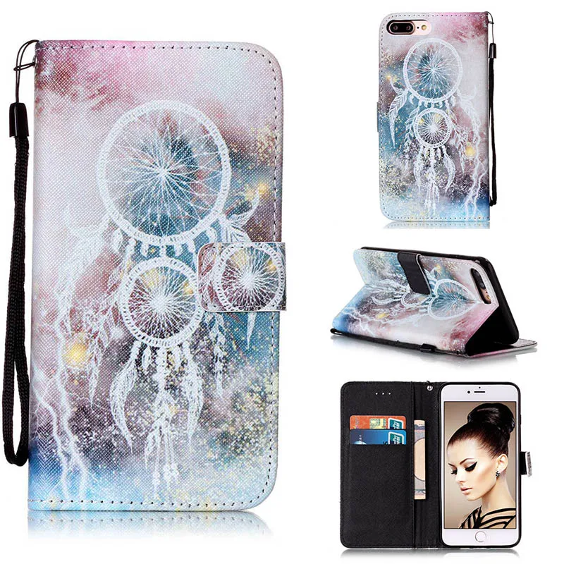 White Dream Catcher Чехол для телефона для samsung S7 SM-G9300 кожаный чехол для Galaxy S7 Edge G9350 чехол Высокое качество Магнитный Флип-переключатель телефон Coque C21 - Цвет: White Dream Catcher