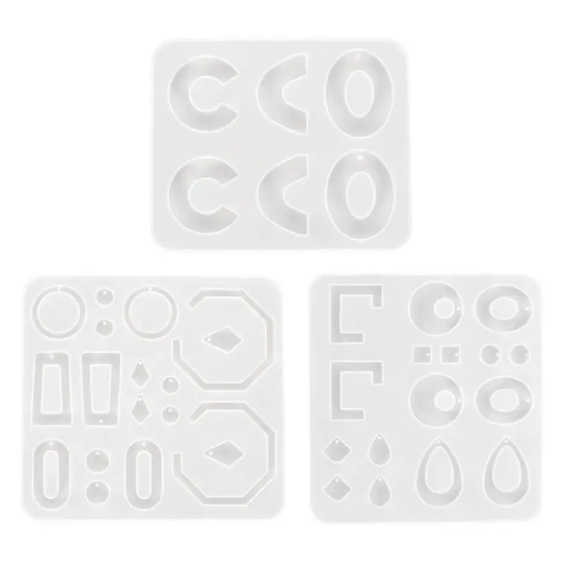 

DIY Crystal Epoxy Resin Mold Geometric Irregular Earrings Pendant Casting Mould Handmade Crafts Jewelry Making Tool