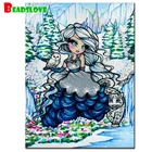Головоломка алмазов картина с изображением снежной принцессы вышивка стразами девушка продажи 5 d diy камни в форме ромба круглый сверла мозаичного искусства, бриллианты, B97