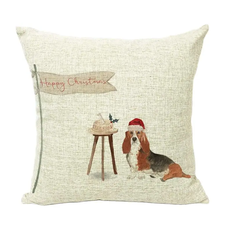 Минималистичный простой стиль наволочка для подушки с изображением бульдога