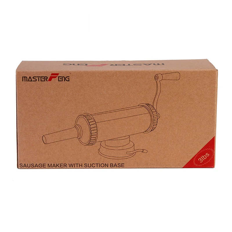 

1KG/1.5KG/2.5KG Homemade sausage maker sausage stuffer with suction cup&4 filling nozzles manual sausage syringe sausage filler