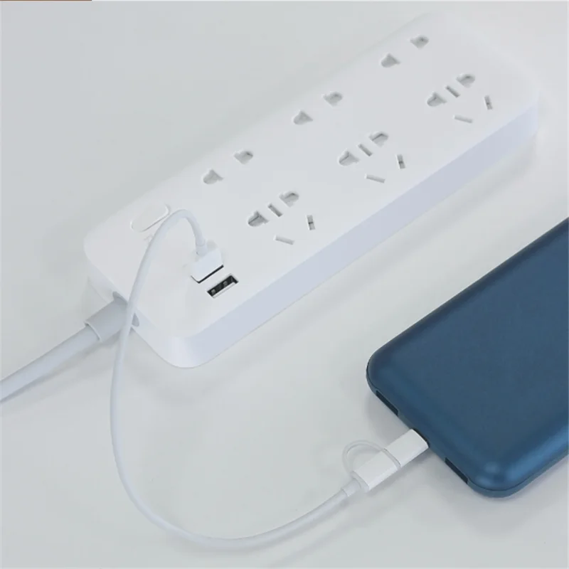Новый Удлинительный шнур Xiaomi ZMI с 6 портами 2 портовый USB значный разъем по