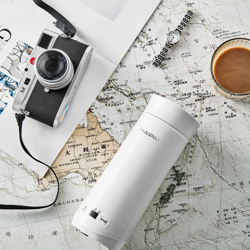 Электрический чайник 220 В портативный дорожный термос чашка умный с подогревом