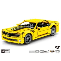 technical 114 scale chevrolets camaro classic car building block 2 4ghz remote control vehicel bricks pull back model rc toy