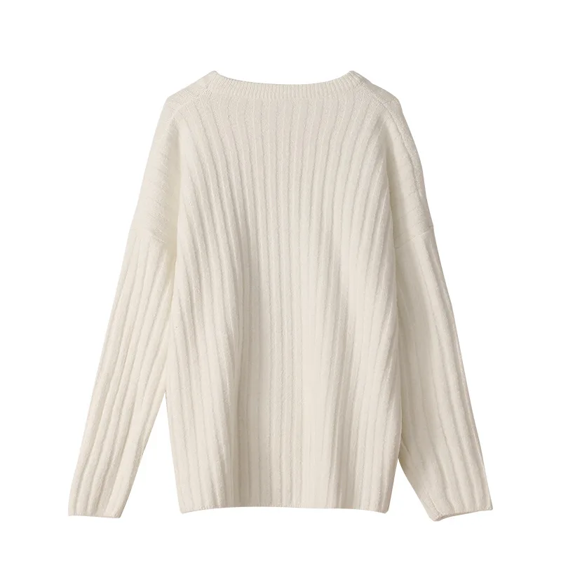 Женский жаккардовый свитер в японском стиле вязаные пуловеры девушки-Мори