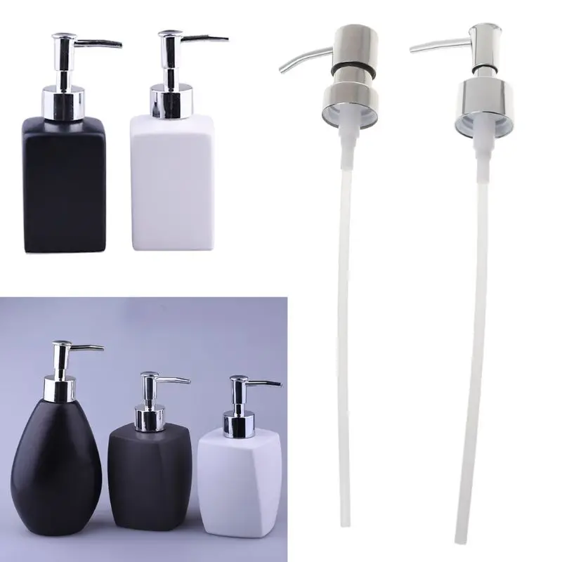 

Stainless Steel Soap Dispenser Nozzle 12 OZ Built in Hand Lotion Pump Fitting
