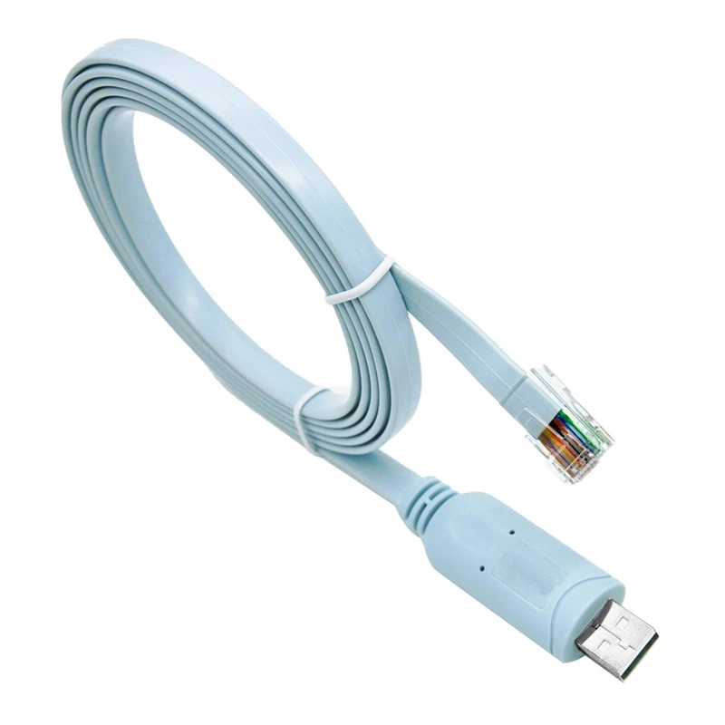 

USB RJ45 Console Cable 6ft FTDI Windows 8, 7, Vista, MAC, Linux RS232