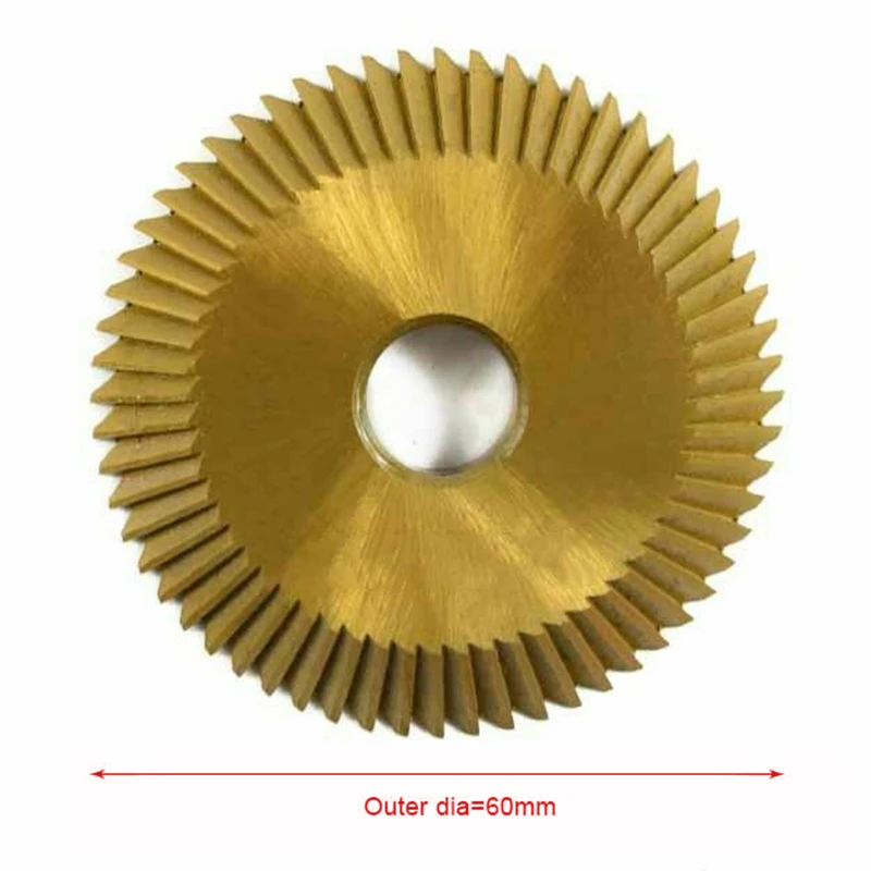

60*7.3*12.7 Mm 60T Titanium-plated High Speed Steel Milling Cutting Equipment