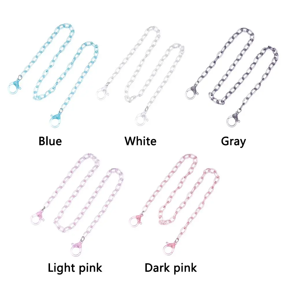 Цветной акриловый шнур для очков карамельные цвета шнурок с цепочкой защиты от