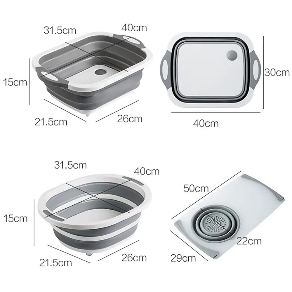 Большая складная корзина для овощей фруктов и раковина пластиковая экономия