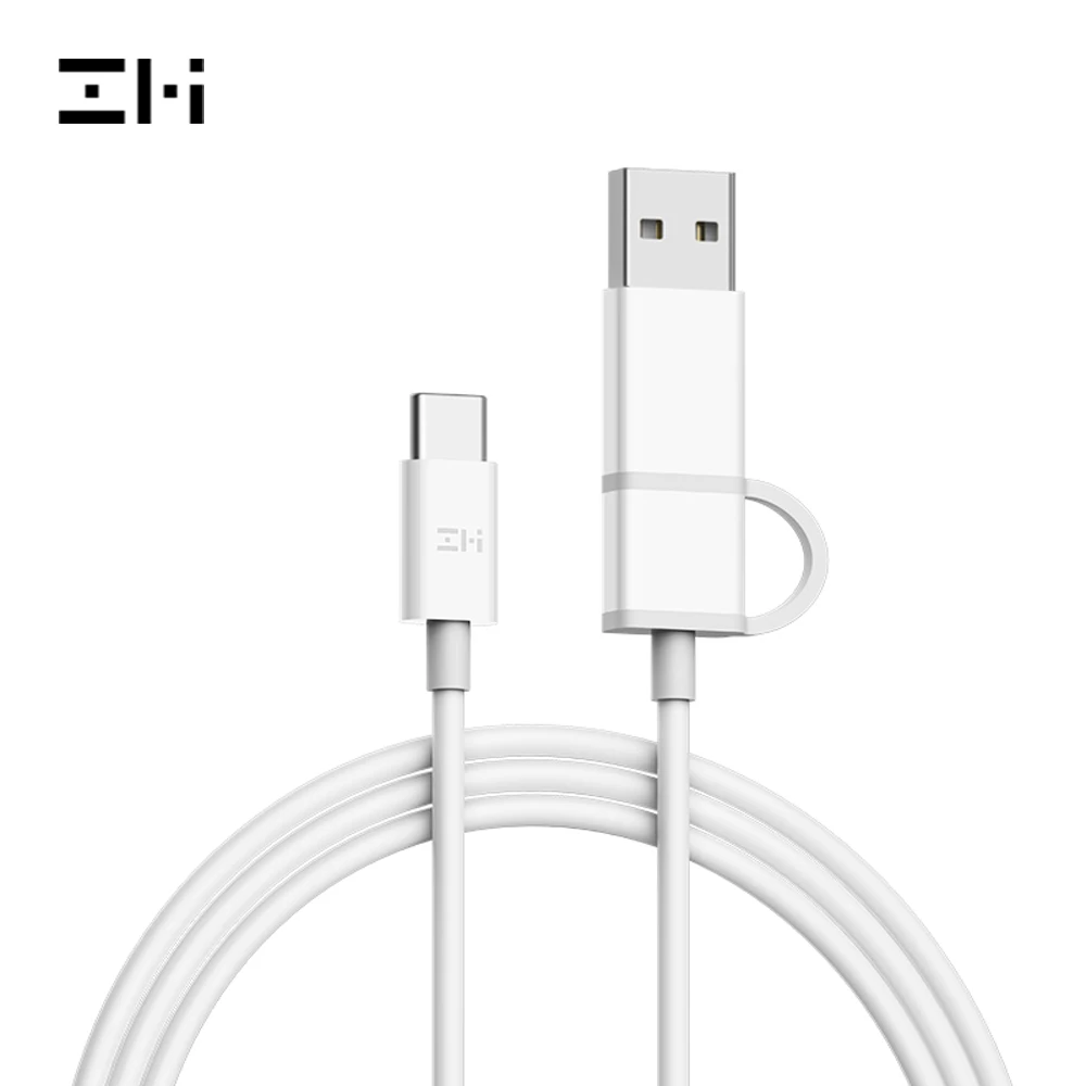 ZMI AL311 USB C для USB-C/USB-A Дата кабель 2 в 1 PD 、 QC Быстрая зарядка 3A Высокая токовая