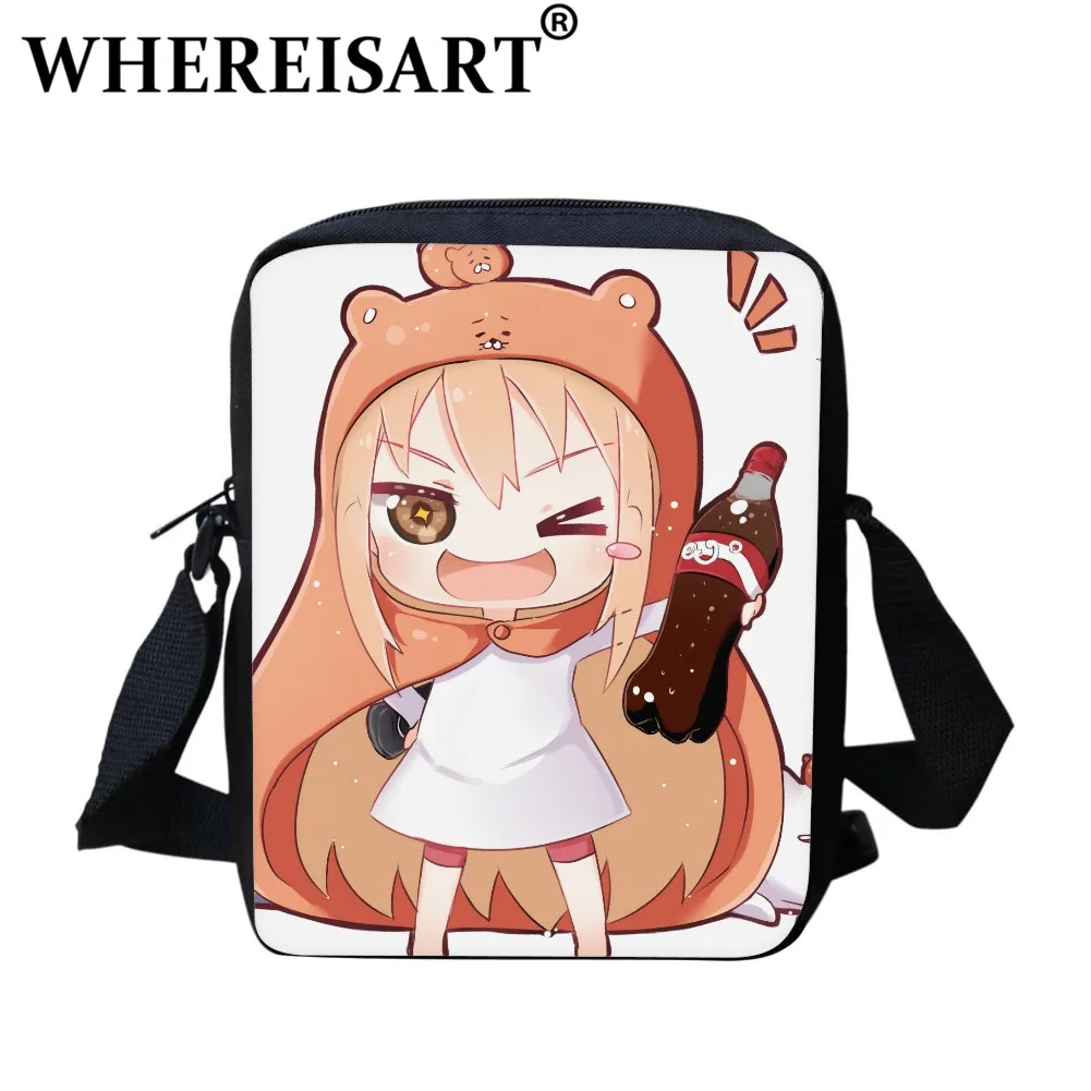 

WHEREISART Janpanese Anime Himouto! Umaru-chan Women Novel Messenger Bags Lovely Umaru Cartoon Crossbody Bag Delicate Travel Bag