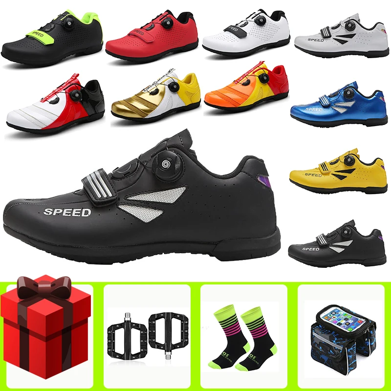Кроссовки велосипедные для мужчин и женщин самоблокирующиеся дышащие езды на