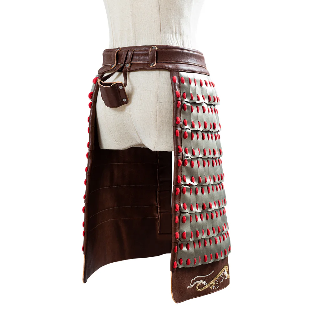 Быстрая доставка фильм Хуа Косплей Мулан костюм женское платье Форма Пояс Чехол