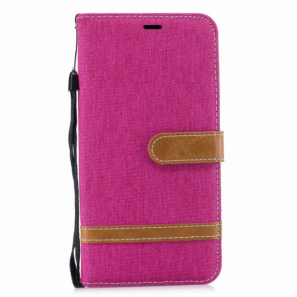 Rose В ковбойском стиле из джинсовой ткани кожаные чехлы для samsung J6 J4 J2 Pro A6 A8 плюс A5 A3 A530 J330 J530 J3 J5 S7 S8 S9 плюс Чехол P07F - Цвет: Rose