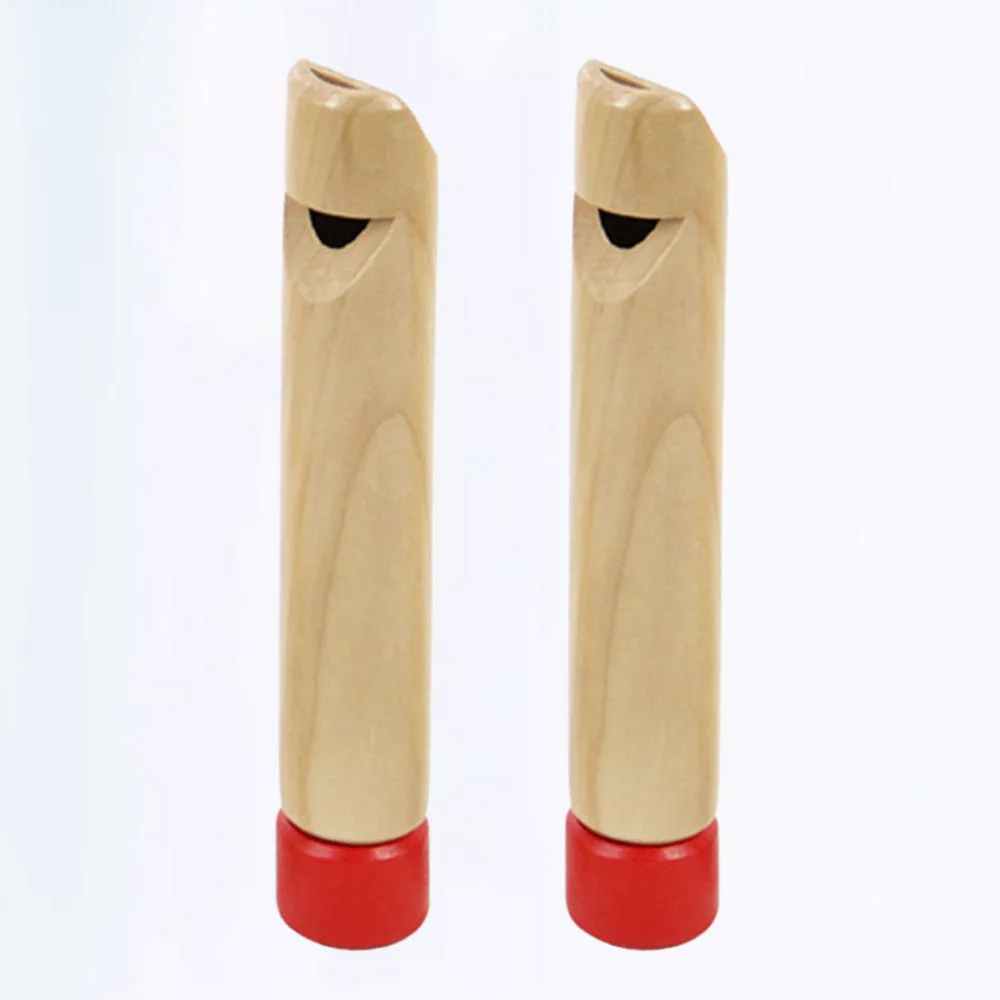 

3PCS Children Wooden Whistles Voice Change Push-Pull Flutes Blowing Musical Instruments Early Education Toys