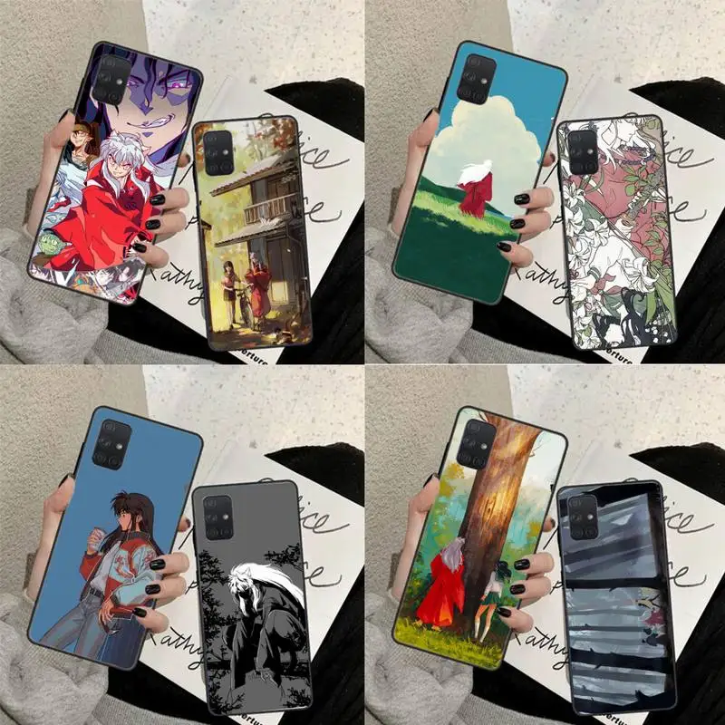 

Inuyasha Anime Cartoon Japanese Phone Case Black Color For Huawei P20 P30 P40 Pro lite Honor 10 10i 9x 8a 8x Mate 20 Cover Funda
