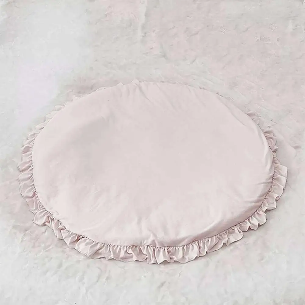 100 см однотонные детские игровые коврики для новорожденных мягкий хлопковый