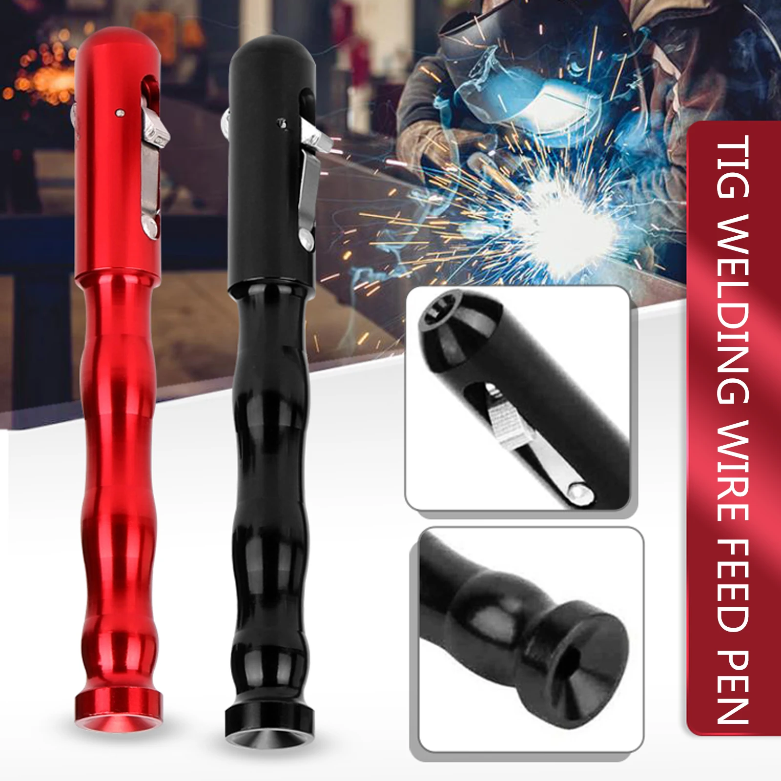 

TIG Pen TIG Welding Wire Feed Pen Finger Feeder Welding Stick Holder Filler for 1.0-3.2mm Welding Wire