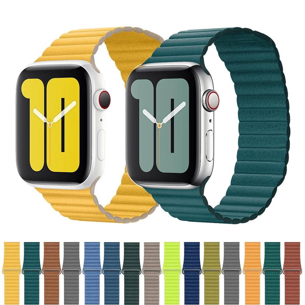 Магнитный ремешок для Apple watch 5 44 мм 40 iWatch Band 42 38 спортивный часов Браслет 4 3 2 1