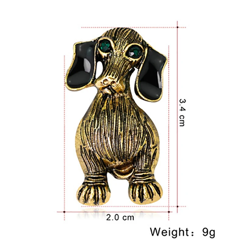 Latest Anti Black Oil Drop Labrador Dog Shape Crystal Brooch Pins For Girls Women Wedding Bridal Jewelry | Украшения и аксессуары