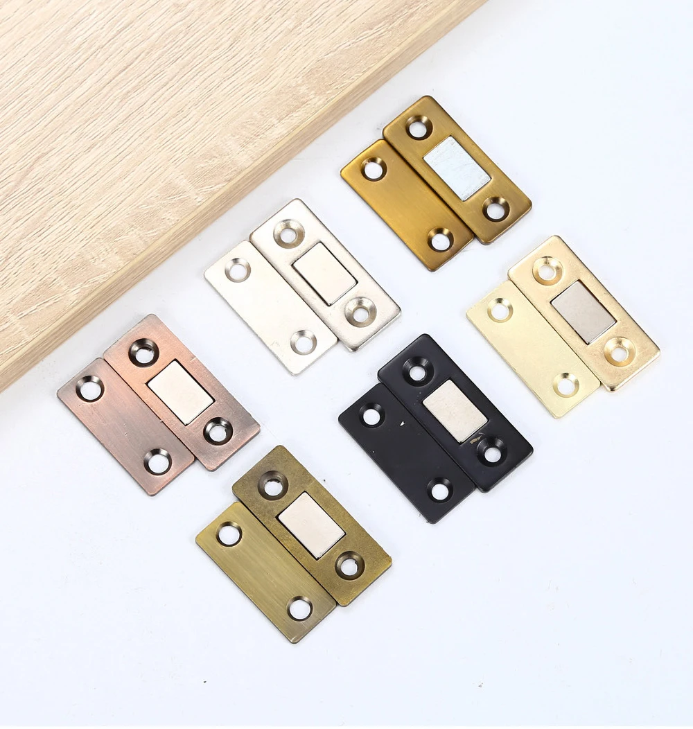 

Magnetic Invisible Strong Door Stopper Punch-free Doorstop Latch Closed Closer Magnet Wardrobe Door Closer Hardware Door