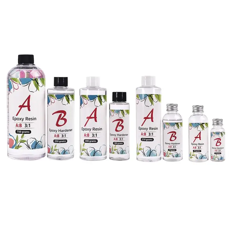 

3:1 AB Epoxy Resin Glue Kit Crystal Clear Kits Electronic Scale Sticks Measuring Cup For Jewelry Making 100g/280g/400g/1000g