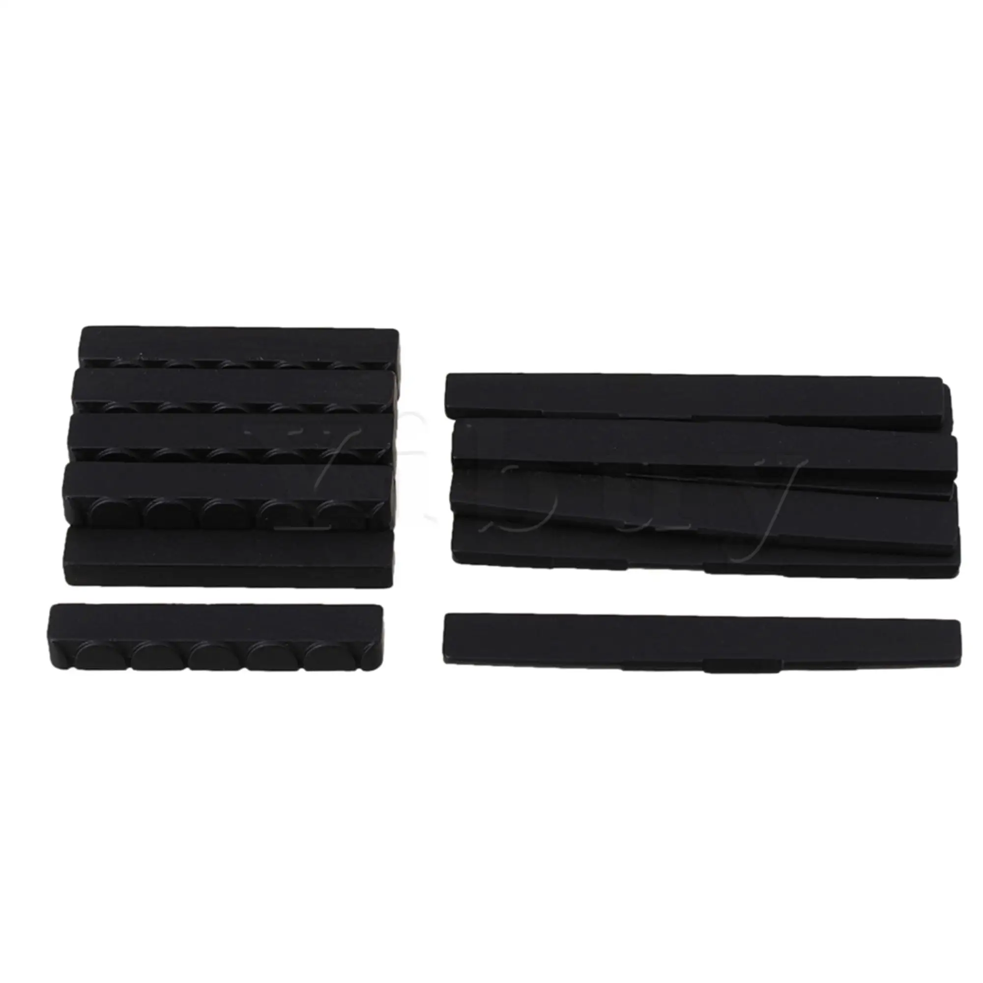 

Yibuy 10 Набор черной гитары эбеновая гайка и слот седло для 6-струнной классической гитары