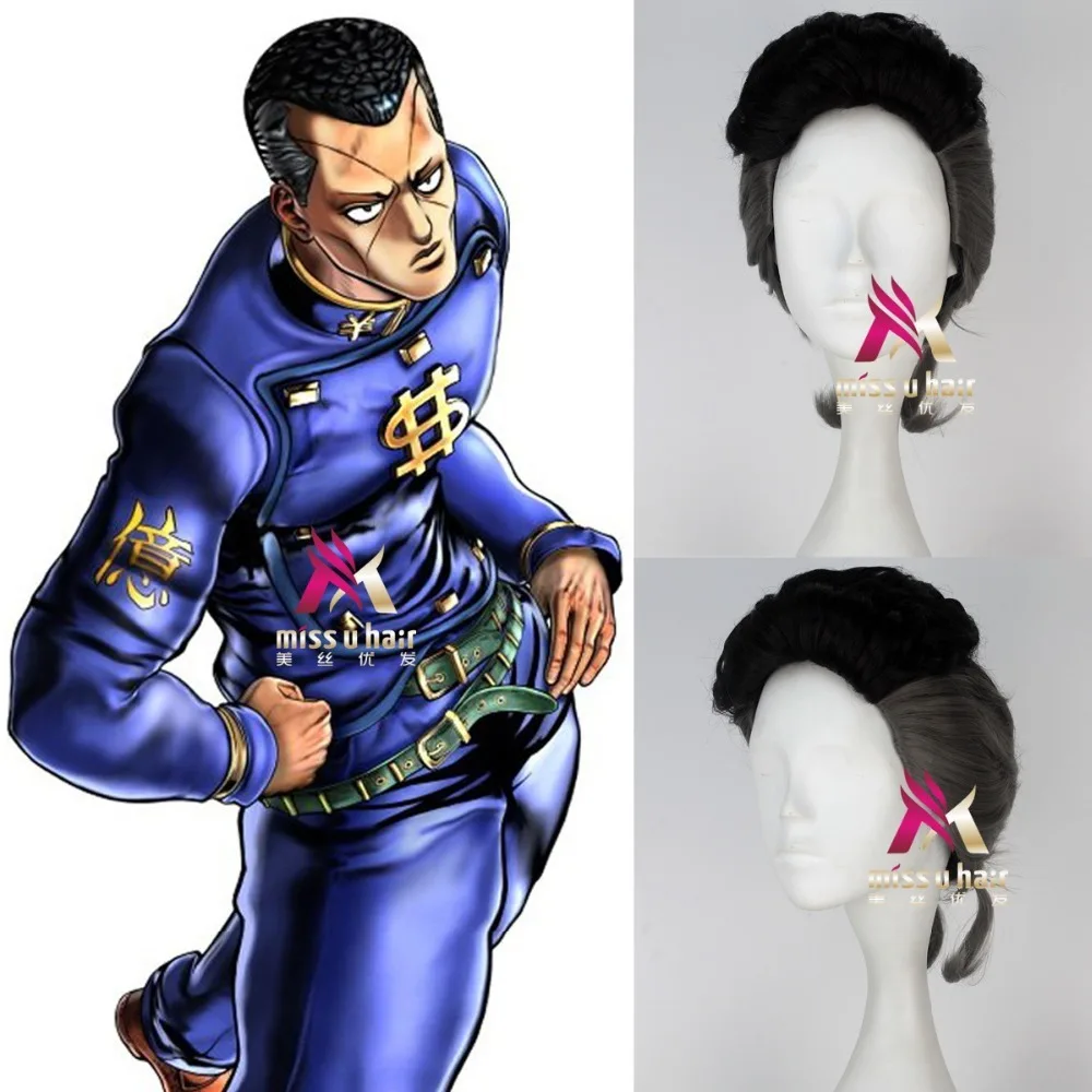 Nijimura Okuyasu Косплэй приключения Джоджо Giorno Giovanna золотой парик для ролевых игр на