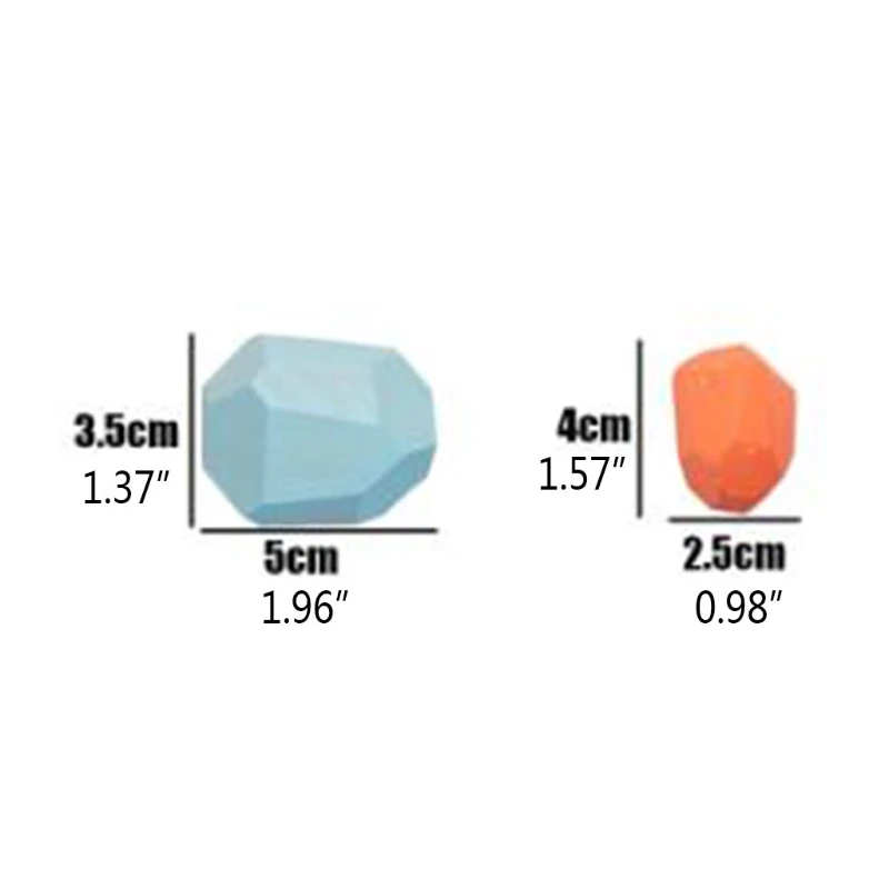 

20Pcs Children Wooden Colored Stone Stacking Game Building Block Kids Toys Gifts 23GD