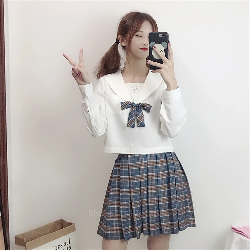 Женский костюм JK в японском стиле школьная форма для студентов Корейском