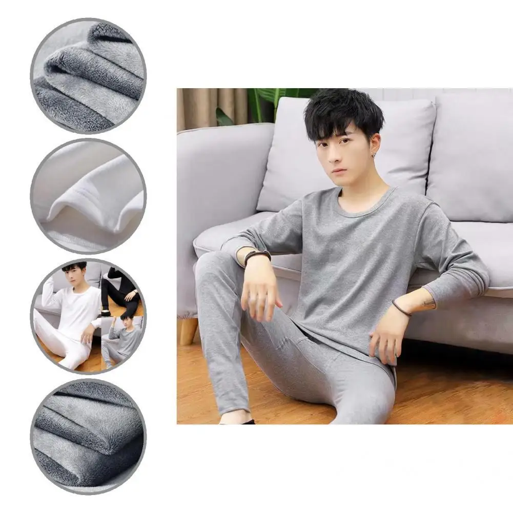 

Plush Lining Autumn Winter High Density Thermal Underwear Set for Living Room