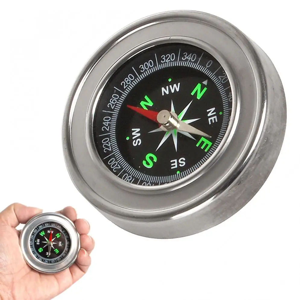 60 мм металлический компас из нержавеющей стали для наружного и домашнего