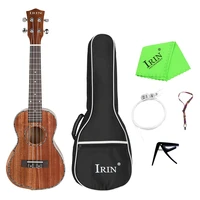 irin 23inch ukulele ukelele uke plywood body engineered wood bridge with gig bag strings capo cleaning cloth strap