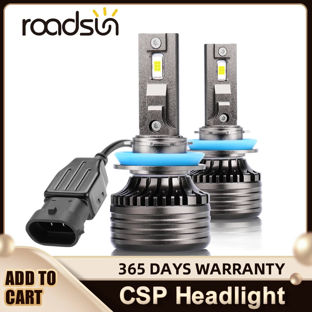 

2x CSP LED H11 9005 Headlight Bulbs H7 H8 H9 9006 HB3 HB4 150W Turbo Headlamp Car Lights Automotive Driving Fog Lamp 12V 6000K