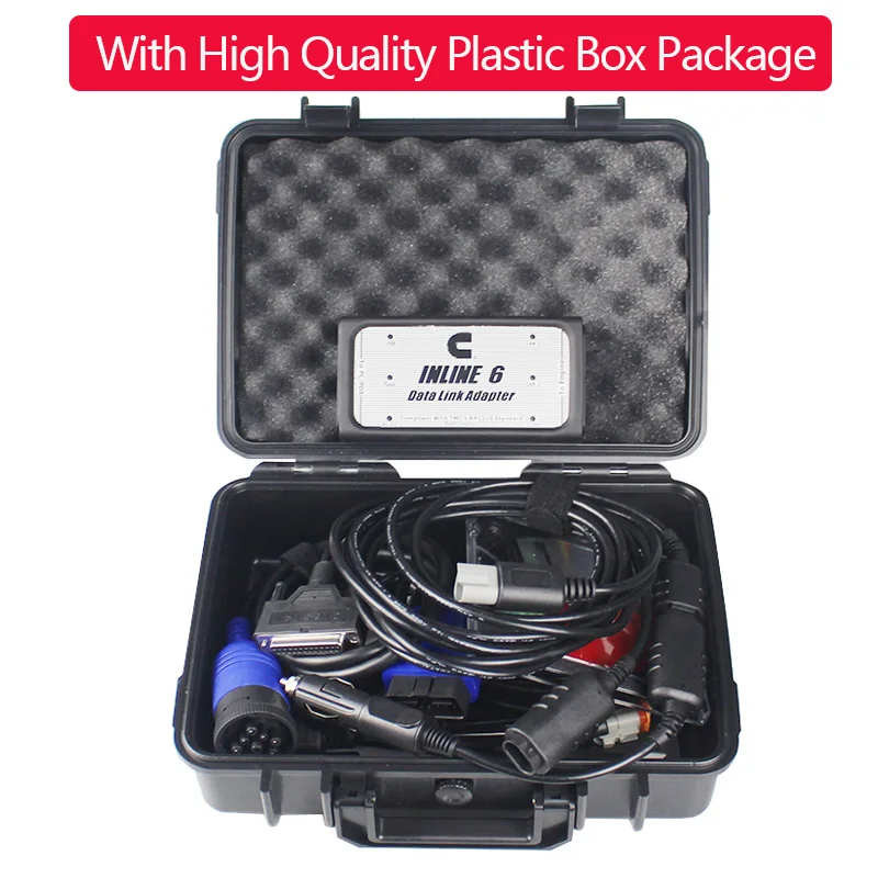 high quality plastic A++ quali INLINE 6 адаптер для передачи данных сканер Heavy Duty Full 8 кабельный диагностический интерфейс inline6 диагностические инструменты inline6 - Цвет: high quality plastic